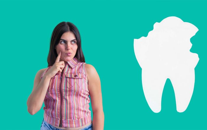 dente partido sem dor o que pode significar